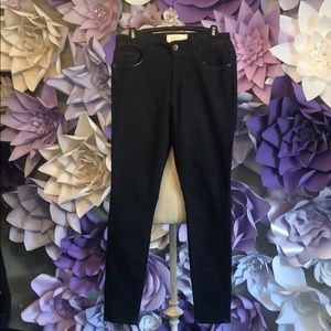 Deep navy blue jeans